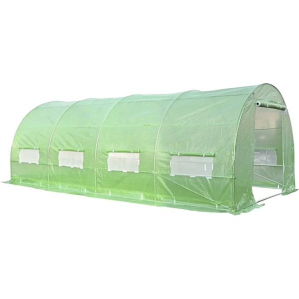 Solar grădină metalic 6x3m verde