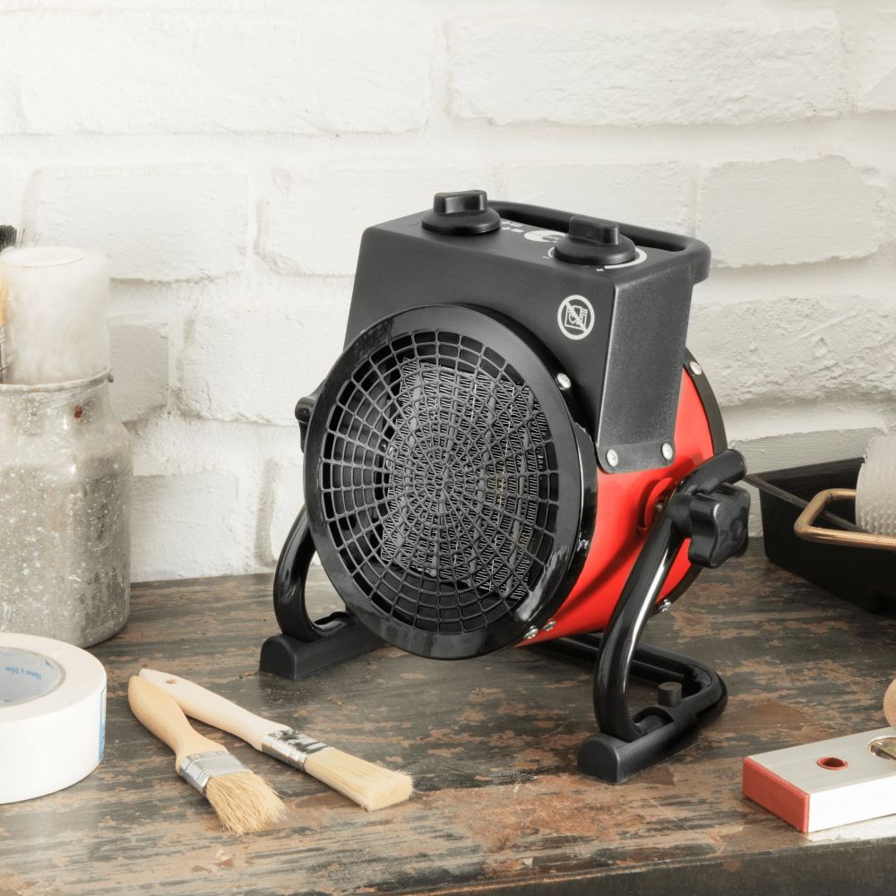 2075534 Aeroterma Ceramica Pig 2000W Rosie - Incalzire Rapida - imagine 3