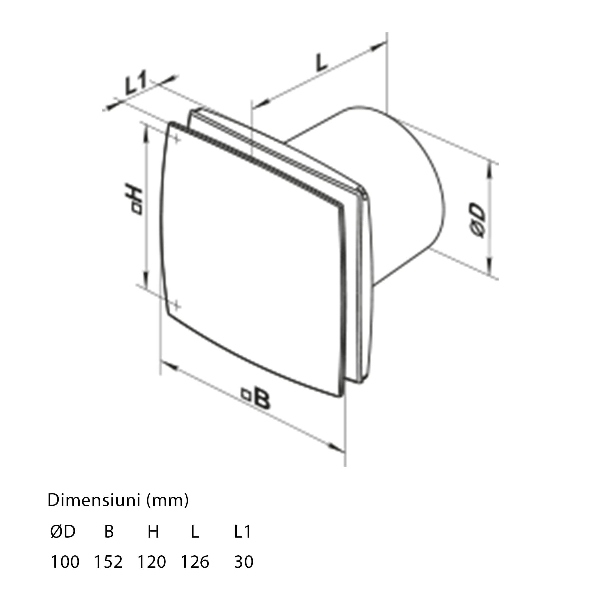 2177963_pro_02 Ventilator Vents D 100mm, 88m3/h, Gri - Eficiență și Calitate