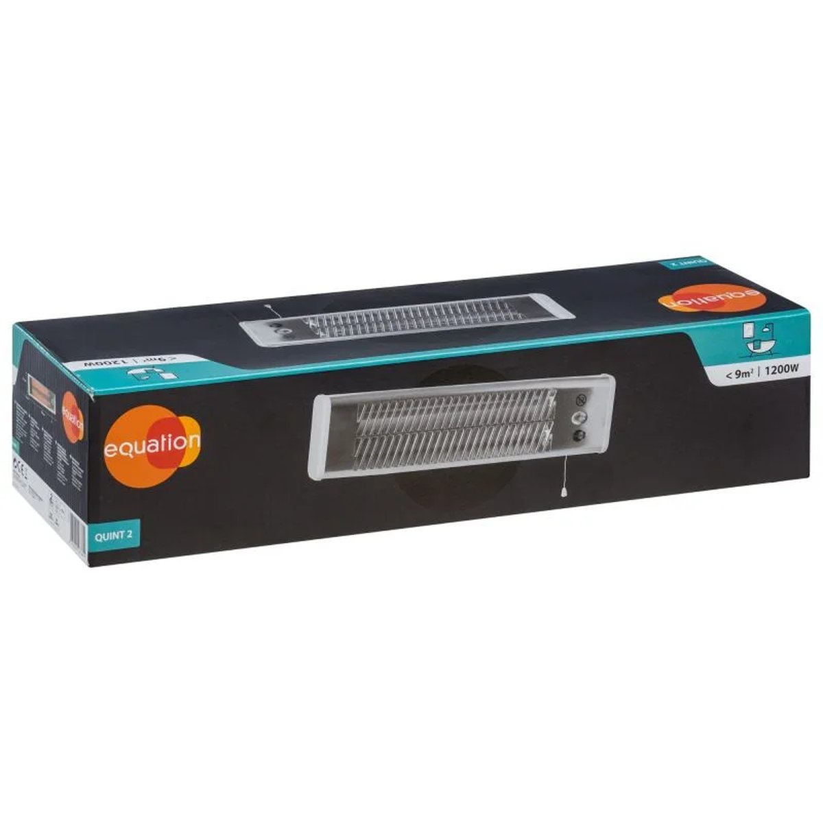 GOD11413591-8.jpeg Convector Electric Equation Quint 2, 1200W, Argintiu - Încălzire Rapidă
