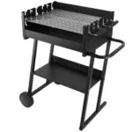 Gratar Carbune Bicok, Otel, Suprafata 58x21 cm - Ideal 8 Pers.