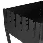 Gratar Carbune Bicok, Otel, Suprafata 58x21 cm - Ideal 8 Pers.