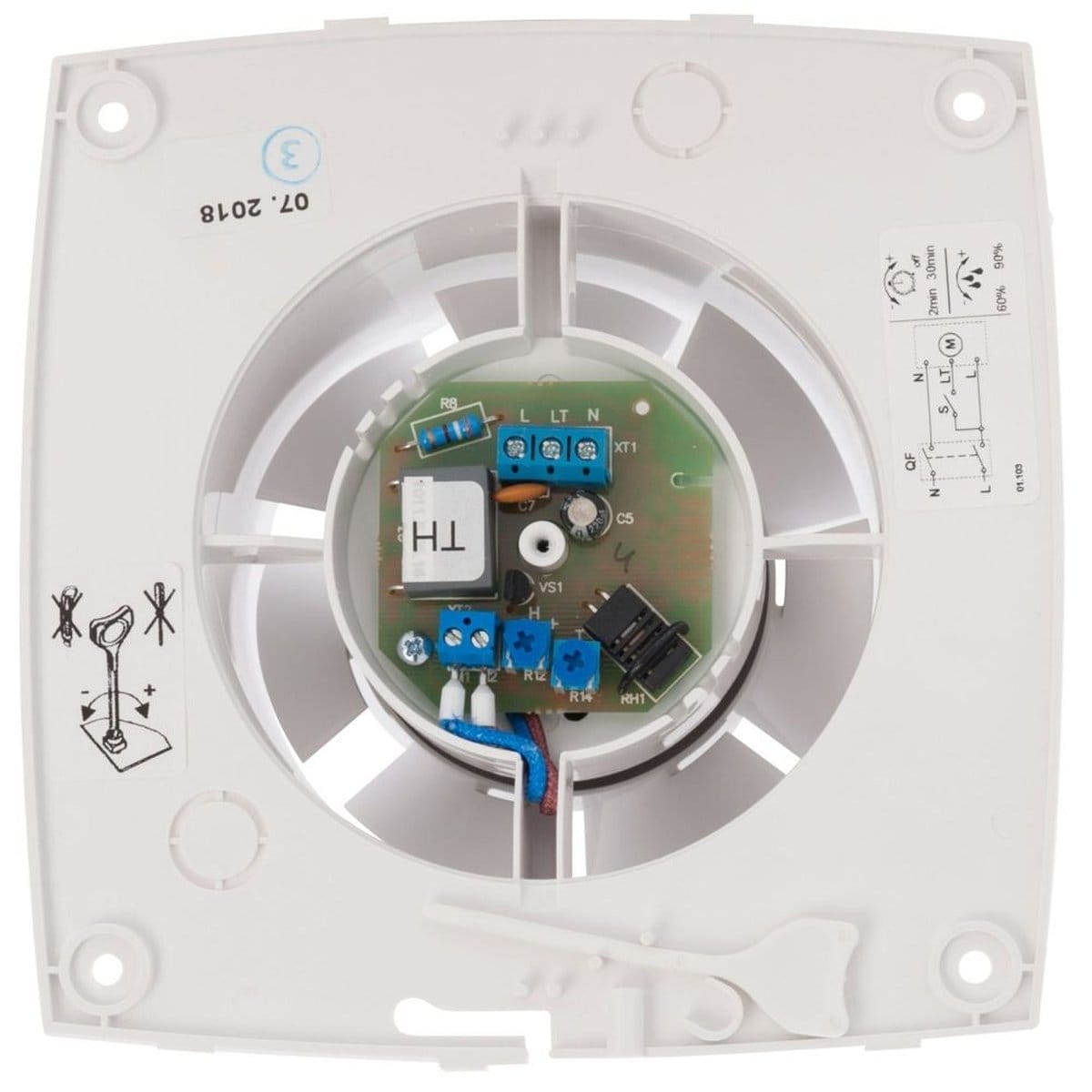 GOD12009452-6.jpeg Ventilator Equation D 100mm cu Senzor Umiditate și Timer