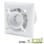 Ventilator Equation D 100mm 73m3/h - Aer proaspăt în baie/bucătărie