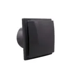 Ventilator Perete/Tavan D100mm Negru - Flux Aer 100m³/h