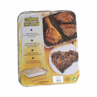 Grătar Cărbune Grill Chef - De Unică Folosință | Portabil