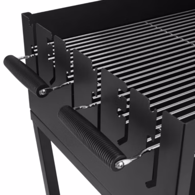 Gratar Carbune Bicok, Otel, Suprafata 58x21 cm - Ideal 8 Pers.