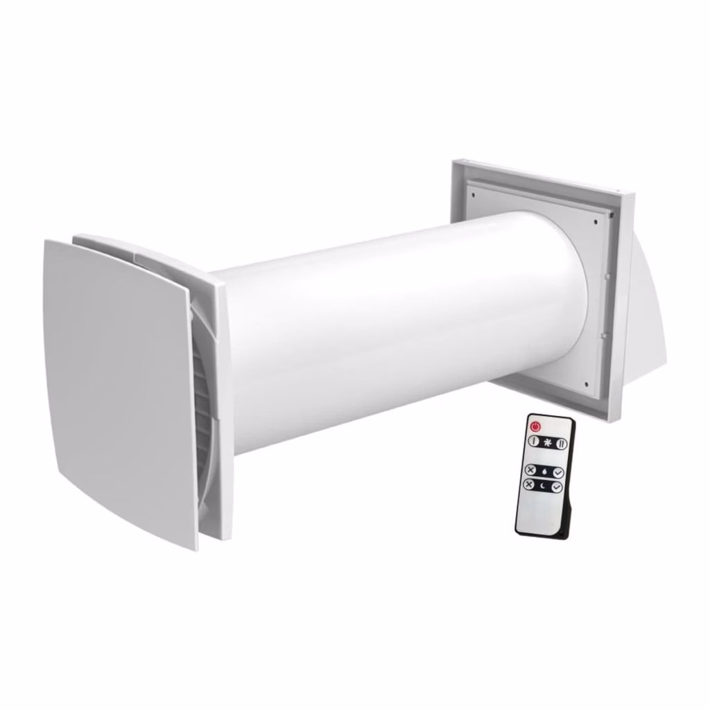 Ventilator Recuperare Căldură D 100mm | Telecomandă și Umiditate
