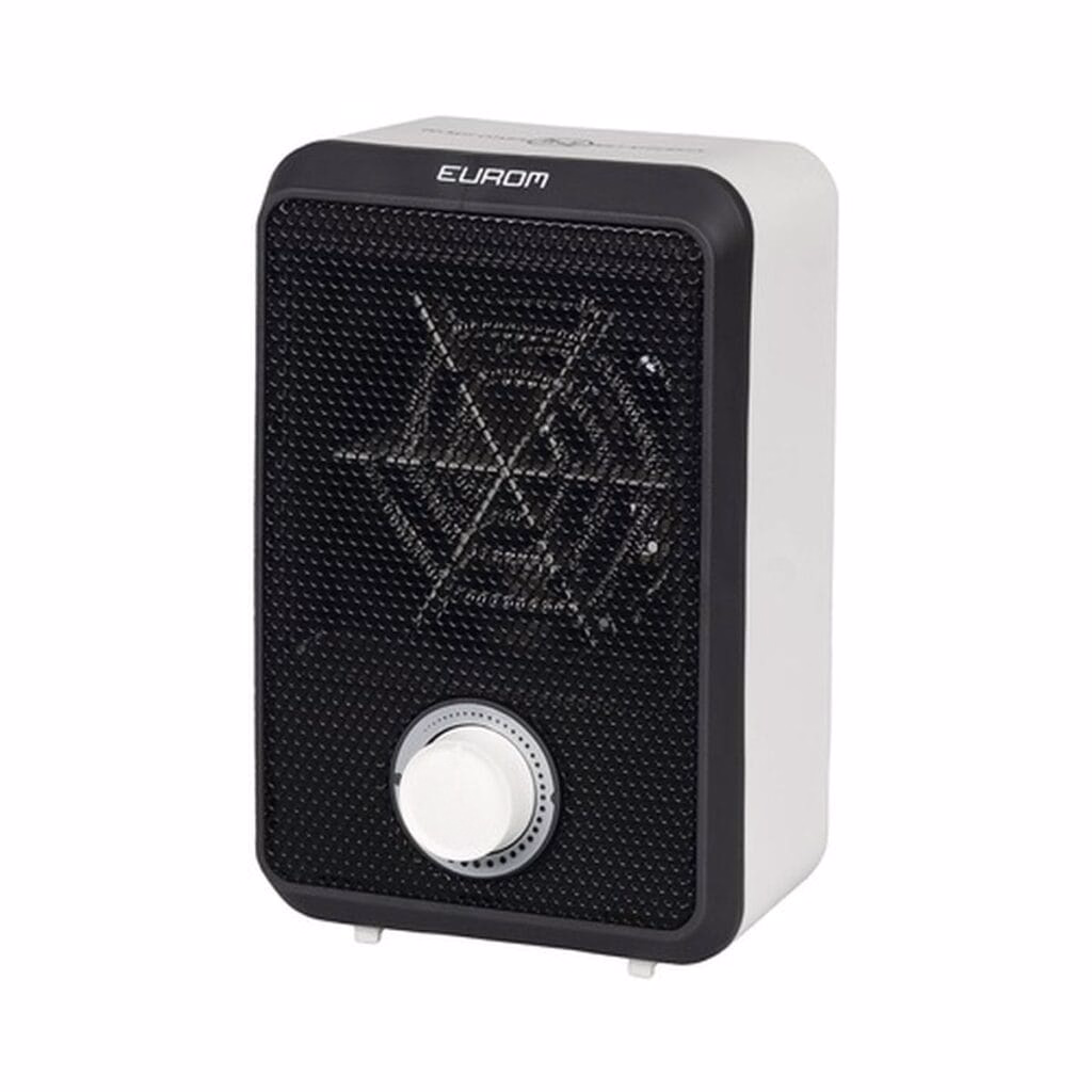 Aerotermă Mini Eurom 600W Alb/Negru - Încălzire Eficientă