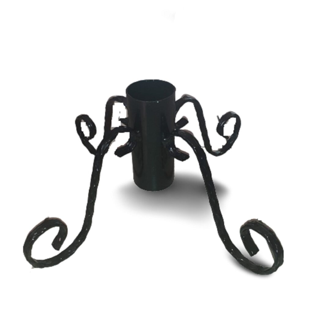 Suport Brad Natural Metalic - 200cm, Negru, Robust