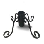 Suport Brad Natural Metalic - 200cm, Negru, Robust