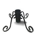 Suport Brad Natural Metalic - 200cm, Negru, Robust