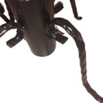 Suport Brad Natural Metalic - 200cm, Negru, Robust