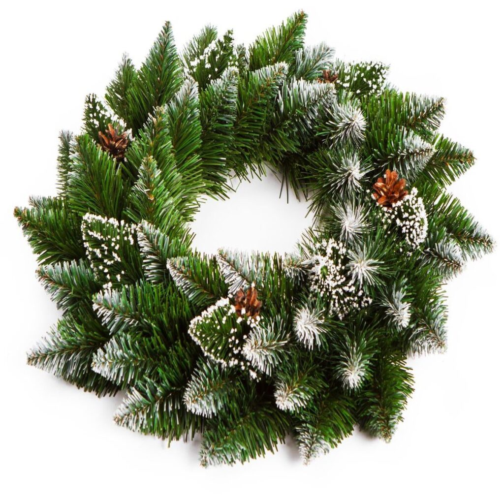 Coroniță Crăciun Brad Artificial Nins Conuri Ø 40cm Verde