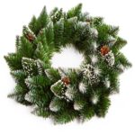 Coroniță Crăciun Brad Artificial Nins Conuri Ø 40cm Verde