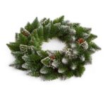 Coroniță Crăciun Brad Artificial Nins Conuri Ø 40cm Verde