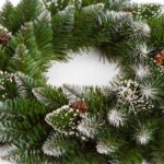 Coroniță Crăciun Brad Artificial Nins Conuri Ø 40cm Verde