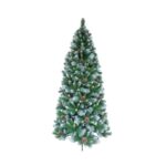 Brad artificial 180cm, aspect nins, verde - Decor festiv