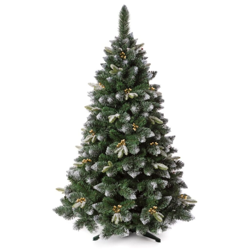 Brad Artificial Mont Blanc 180cm Verde Decorat