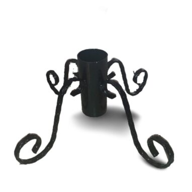 Suport Brad Natural Metalic - 200cm, Negru, Robust