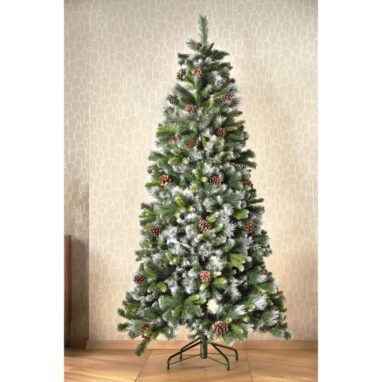 Brad Artificial Nins, 150cm, Cu Conuri Decorative