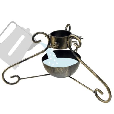 Suport Brad Natural 250cm cu Rezervă Apă - Metalic, Stabil