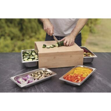 Tocător Tenneker Oțel Inoxidabil cu Tăvi - Calitate Superioară