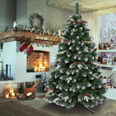 Brad artificial Paris, 220 cm, aspect nins, verde