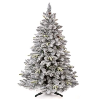 Brad artificial Monte Bianco nins, 220cm - decor perfect de Craciun