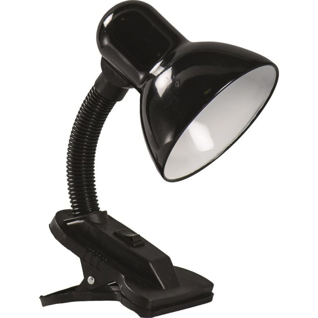 Lampă Birou Clips Negru E27 60W - Iluminat Punctual