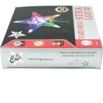 Varf de brad stea 10 LED multicolore, 15.5 cm - Decor Craciun Luminos