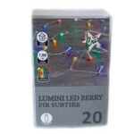 Instalație Crăciun 20 LED-uri Multicolor, 2m, Funcționare pe Baterii