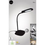 Lampa Birou LED Mei: Lumină Alb Rece, 710 Lumeni, Touch, Negru