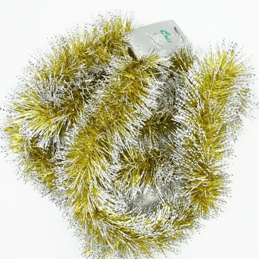 Beteală Brad Auriu PVC Ø 10 cm, 2 m Lungime - Decoratiune Festiva