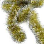 Beteală Brad Auriu PVC Ø 10 cm, 2 m Lungime - Decoratiune Festiva