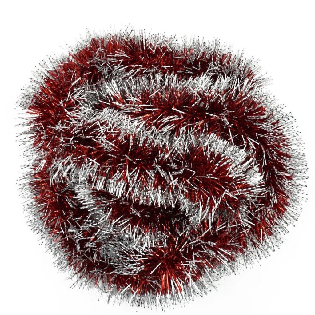 Beteala Brad PVC Roșu Ø 10 cm - Decorațiune Festivă 2m