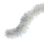 Beteală Brad Argintiu PVC Ø 9 cm, Lungime 2 m - Decoratiune Festiva