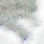 Beteală Brad Argintiu PVC Ø 9 cm, Lungime 2 m - Decoratiune Festiva