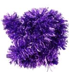 Beteala Brad Ondulata Violet PVC Ø 10cm, Lungime 2m - Decoratiune Craciun