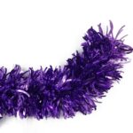 Beteala Brad Ondulata Violet PVC Ø 10cm, Lungime 2m - Decoratiune Craciun