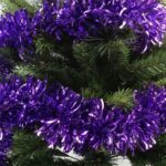 Beteala Brad Ondulata Violet PVC Ø 10cm, Lungime 2m - Decoratiune Craciun