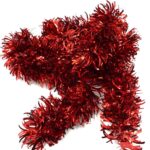 Beteala Brad Ondulata Rosu PVC Ø 10 cm - Decoratiuni Festivitate