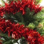 Beteala Brad Ondulata Rosu PVC Ø 10 cm - Decoratiuni Festivitate