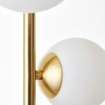 Lampadar Callas Alb/Auriu 151cm - Elegant și Modern