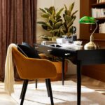 Lampa birou Anita Verde, 1xE27, H 36cm - Stil Modern