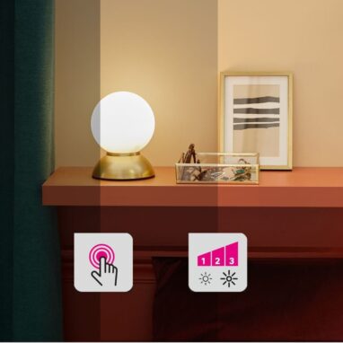 Veioză LED Koze: Lumină Caldă, 450 lm, H 17 cm