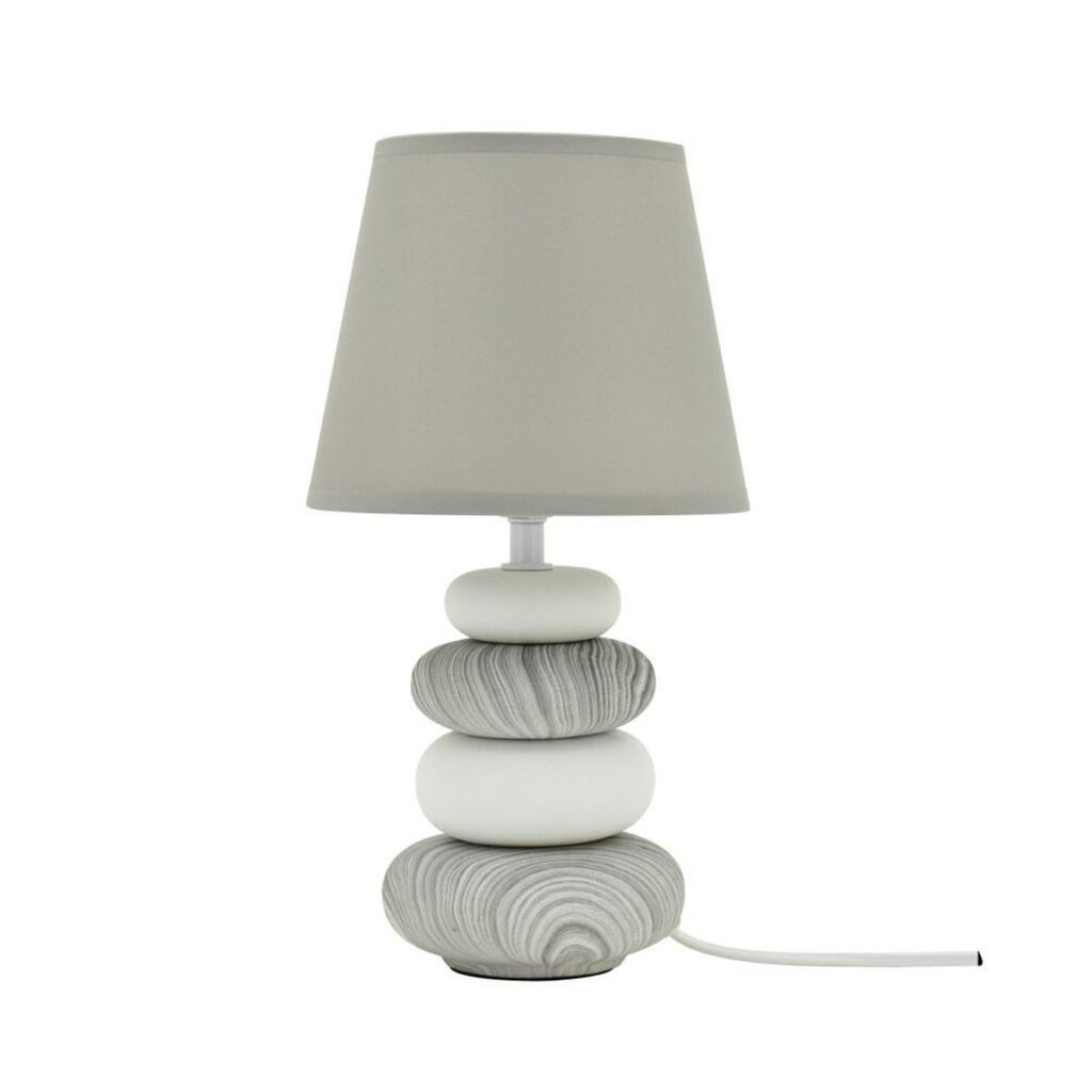 Veioza Navala Gri E14 - Lampa Eleganta H 31cm