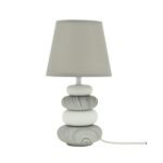 Veioza Navala Gri E14 - Lampa Eleganta H 31cm