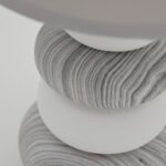 Veioza Navala Gri E14 - Lampa Eleganta H 31cm