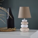 Veioză Navala Bej, Design Marin, H 31 cm - Iluminat Cald